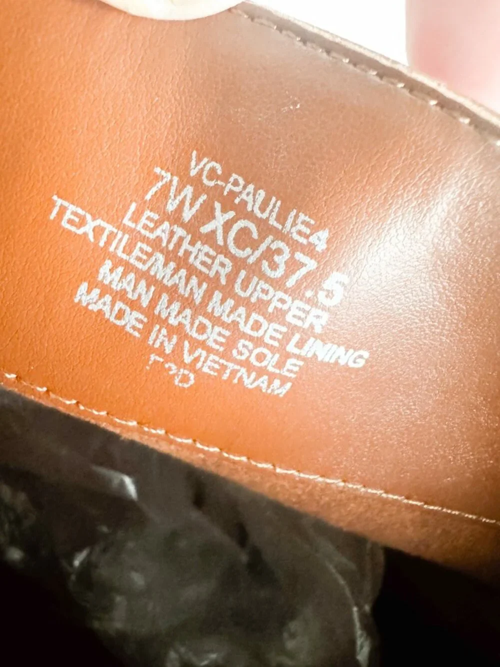 Vince Camuto Paulie Over-the-Knee Leather Boots Cognac Brown 7 X-WIDE CALF